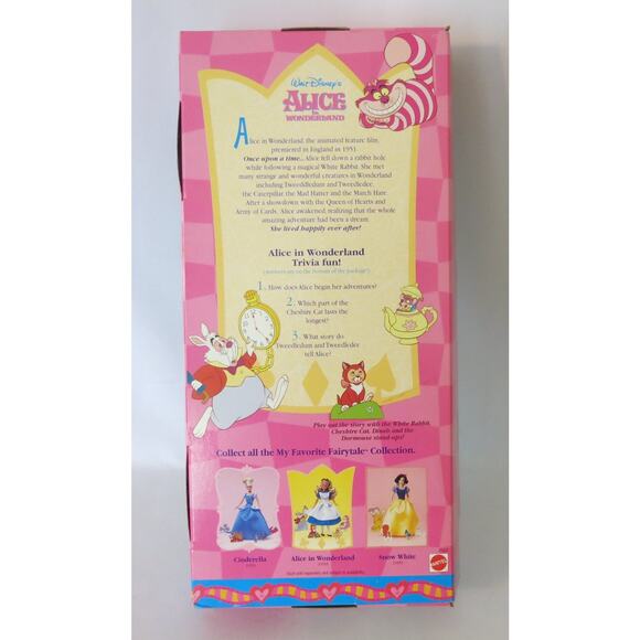 1998 Disney Alice in Wonderland BARBIE #21933 New In Box Fairytale Collection - Picture 2 of 12